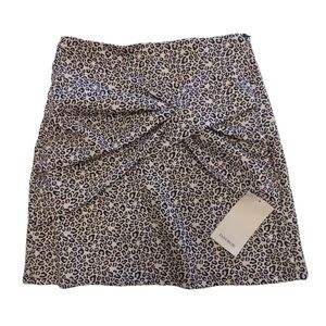 Zara Basic Mini Cheetah Print stretchy Skirt