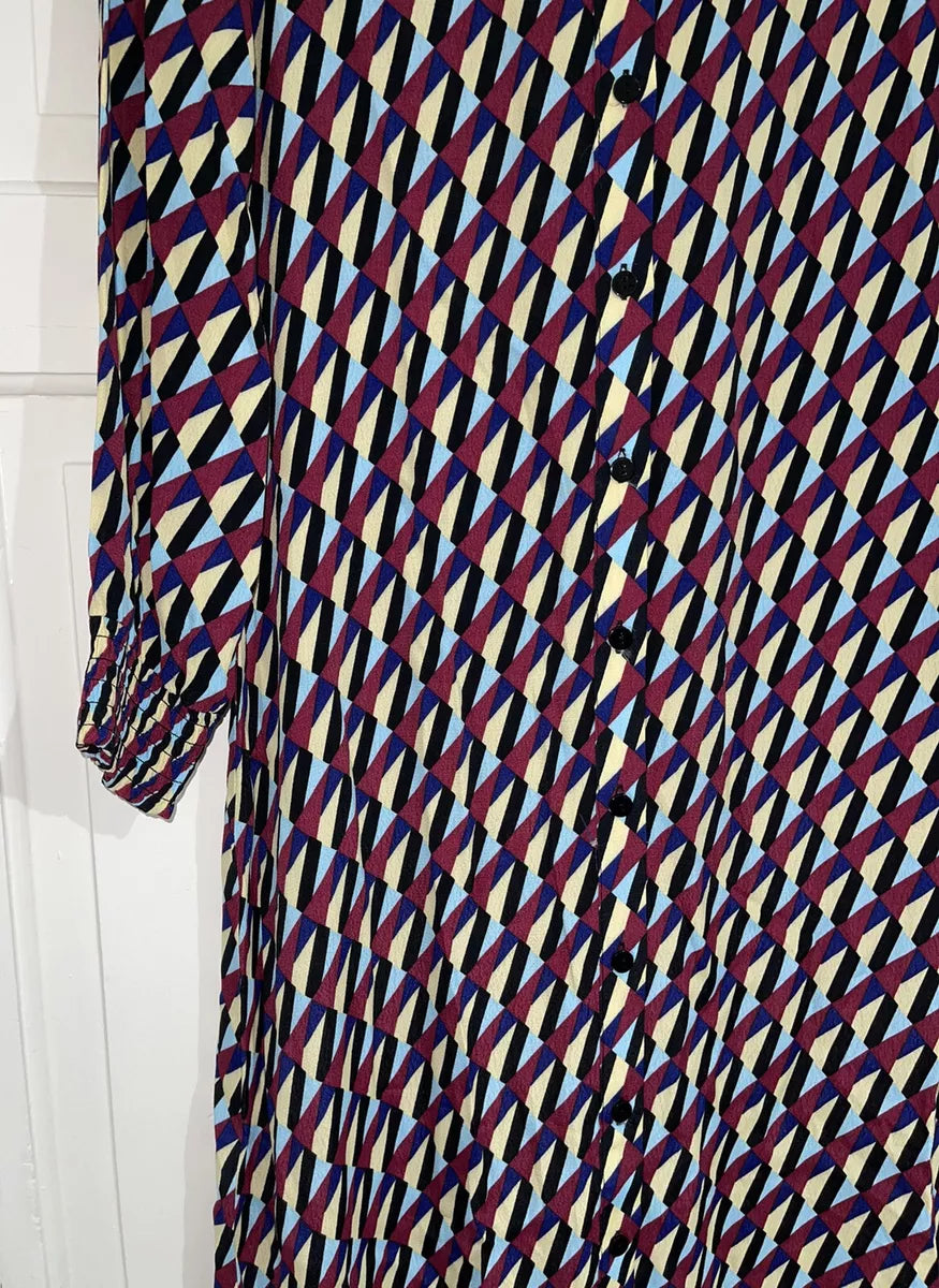 ZARA ZIGZAG COLOURFUL DRESS