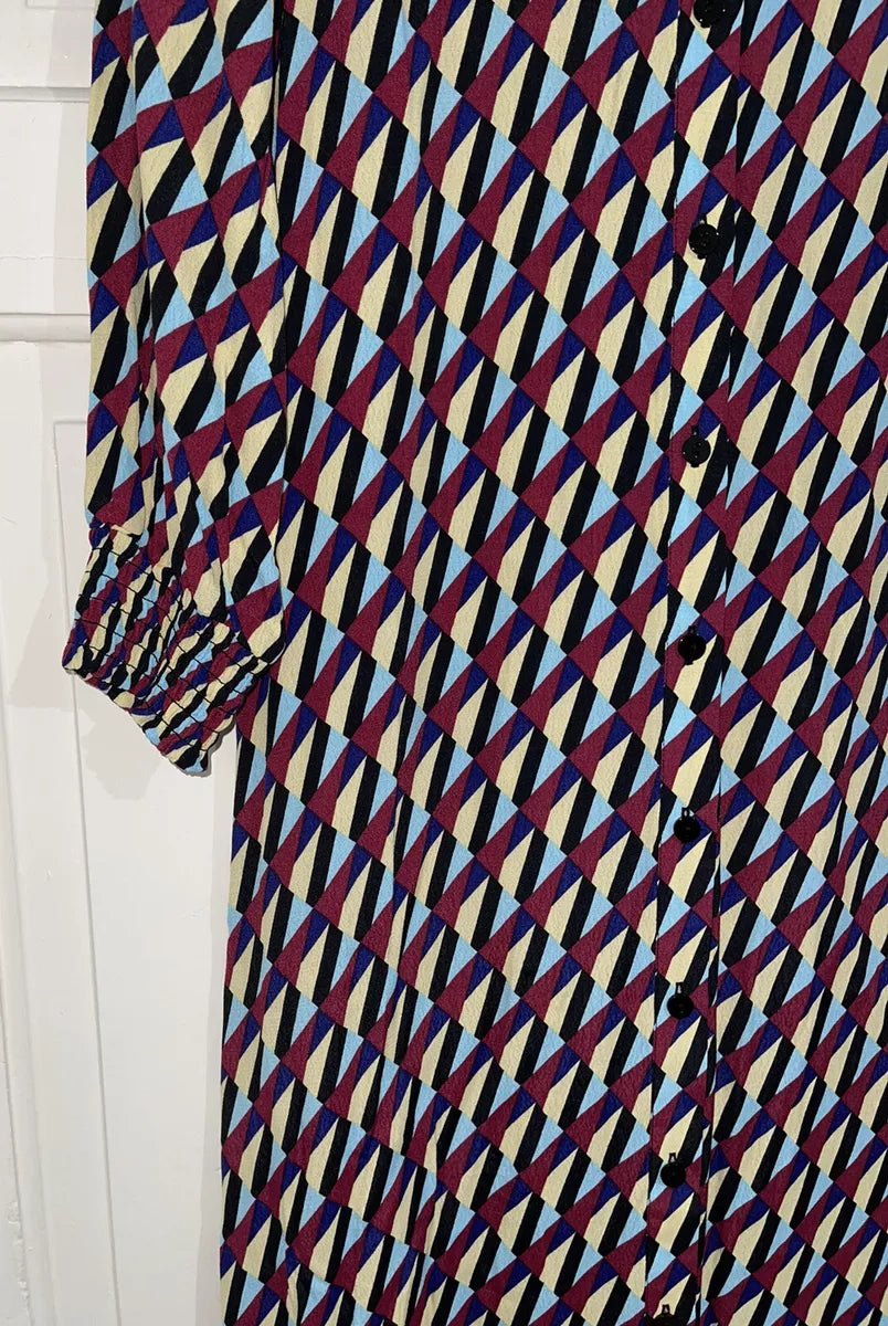 Zara Zigzag Printed Dress