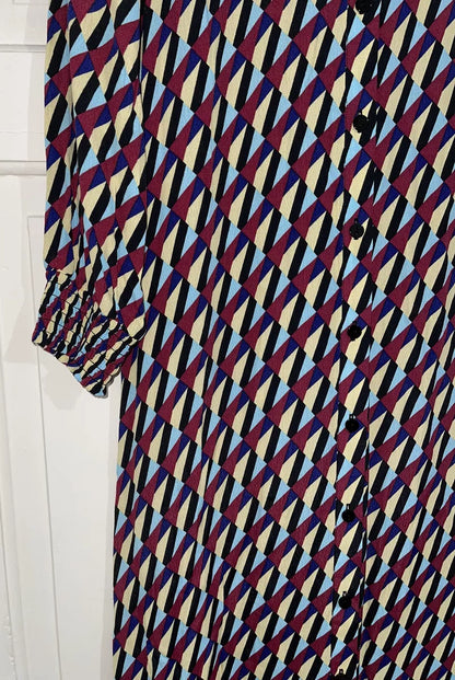 ZARA ZIGZAG COLOURFUL DRESS