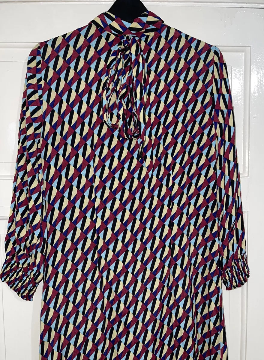 Zara Zigzag Printed Dress