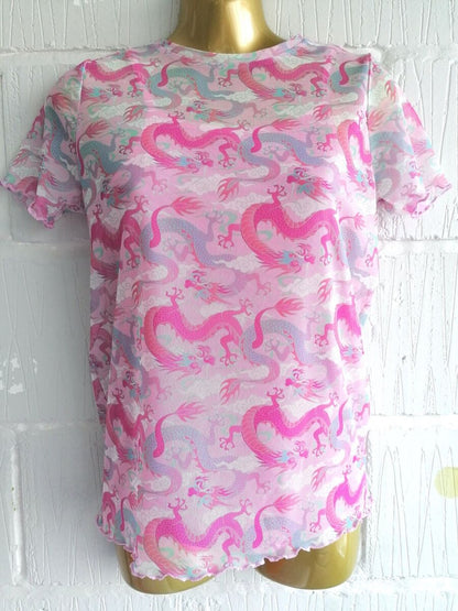 Primark Pink Dragons Top