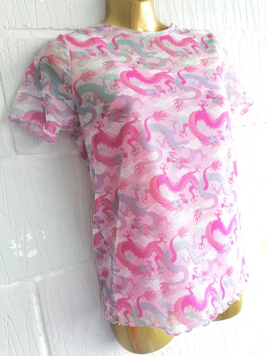 Primark Pink Dragons Top