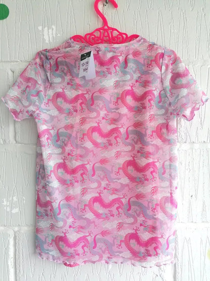 Primark Pink Dragons Top