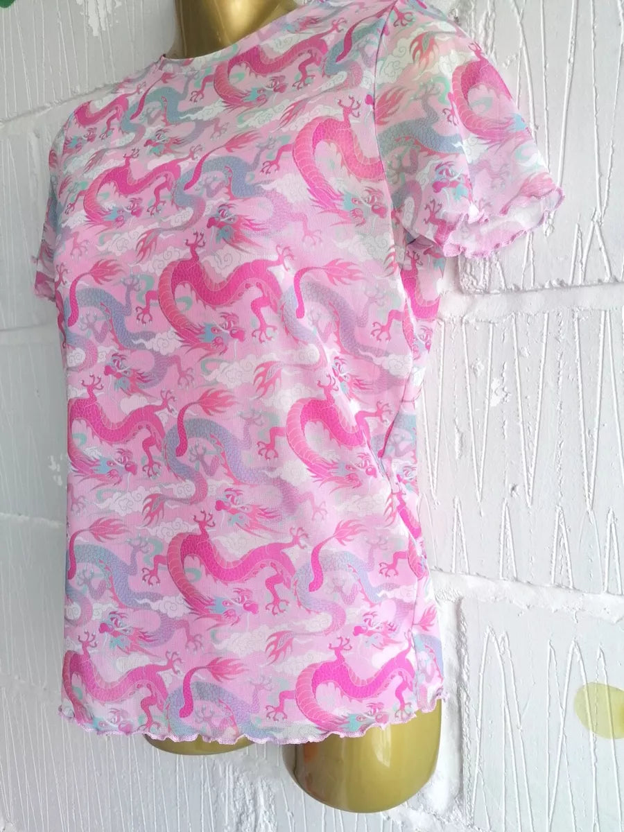 Primark Pink Dragons Top