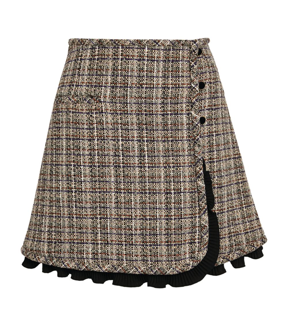Sandro Tweed Mini Skirt