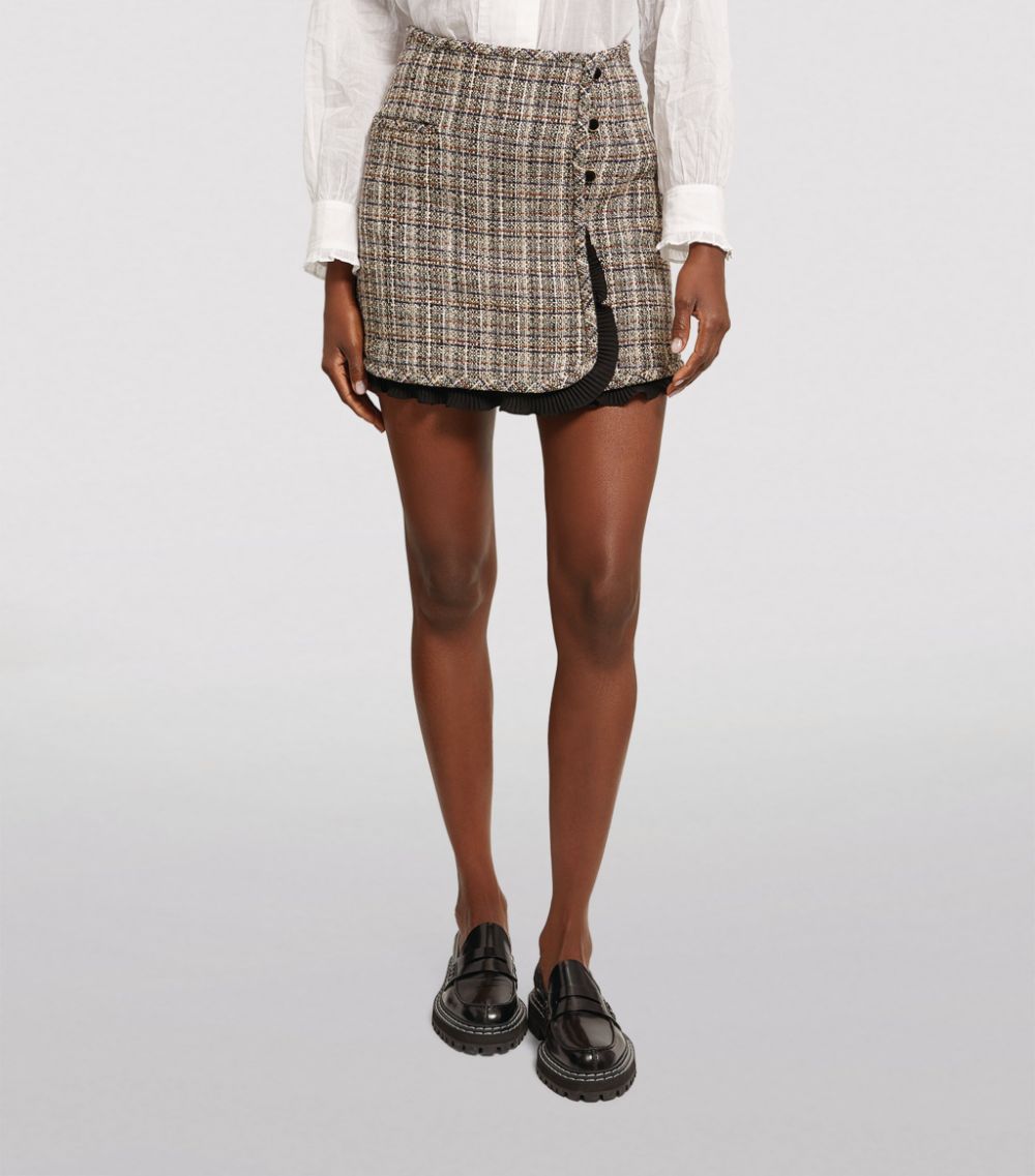 Sandro Tweed Mini Skirt
