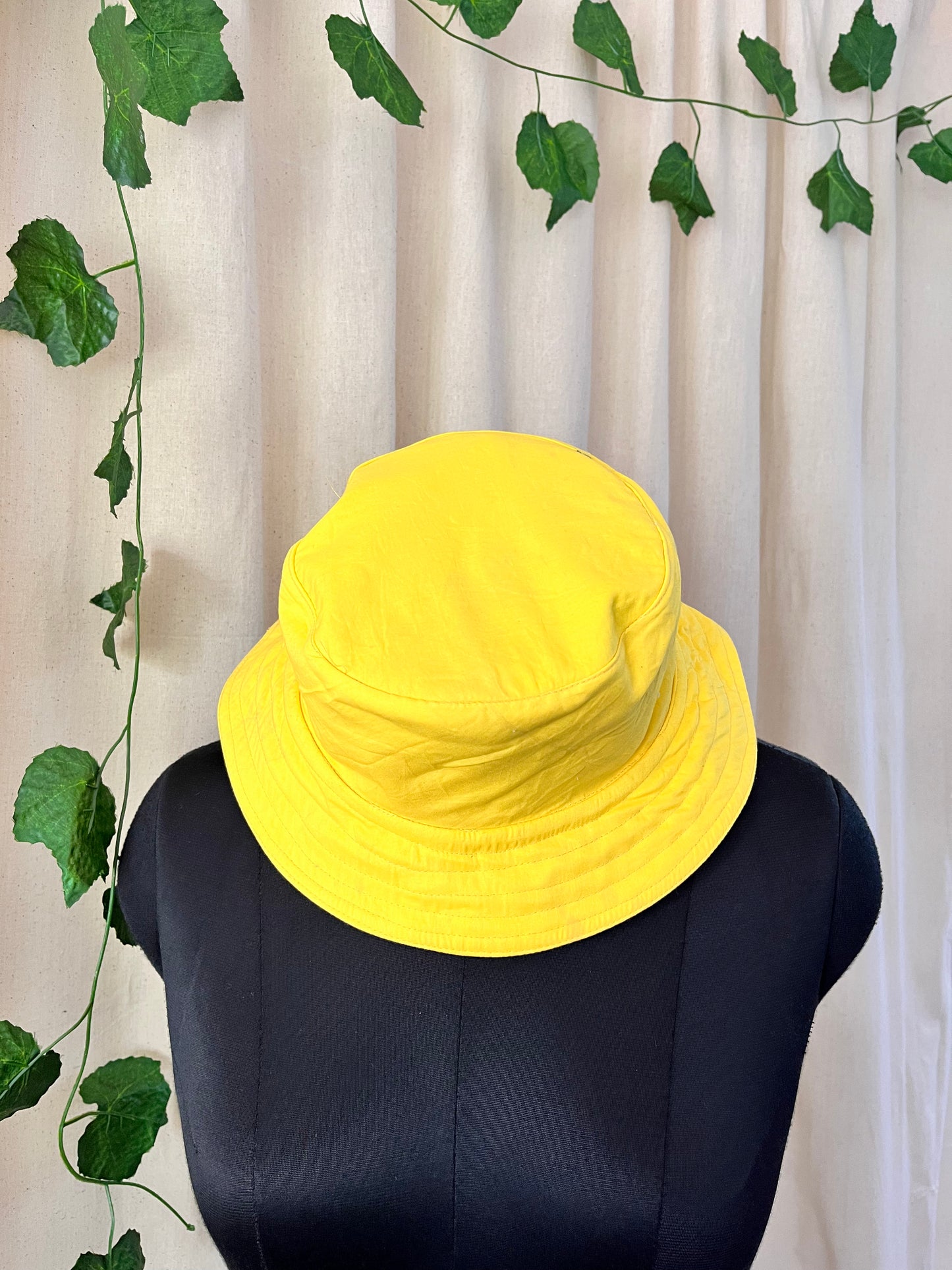 Lemon Block Print Reversible Bucket Hat