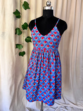 Load image into Gallery viewer, Allium Block Print Dress (smock detail at the back)
