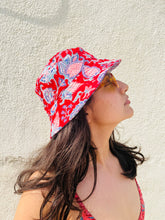 Load image into Gallery viewer, Picnic Block Print Reversible Bucket Hat
