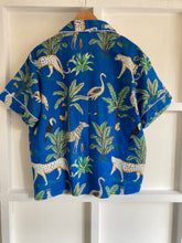 Load image into Gallery viewer, Blue Tropical Print PJ Set

