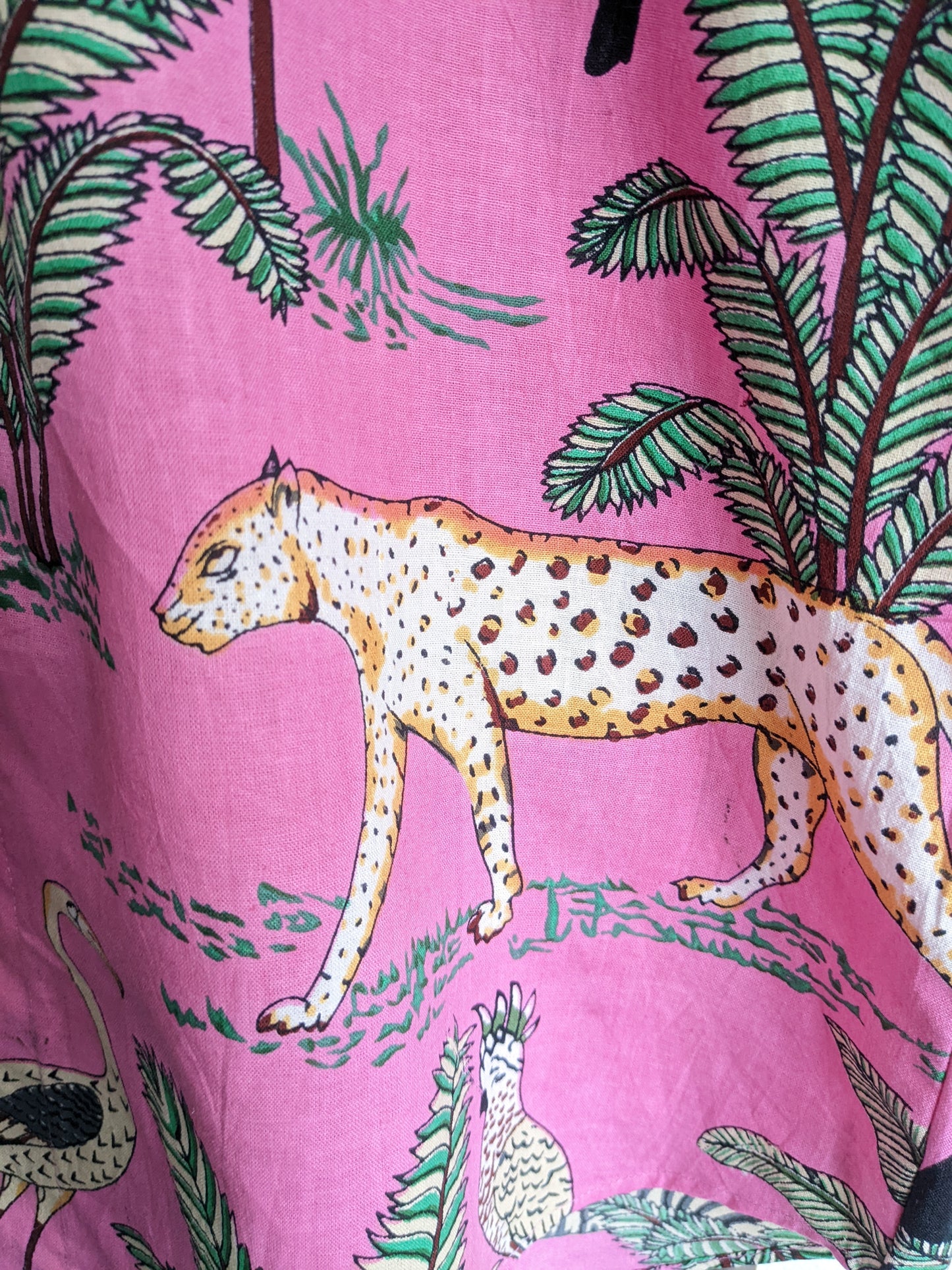 Pink Tropical Print Shirt