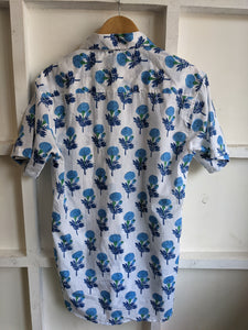 Blue Tulip block print shirt