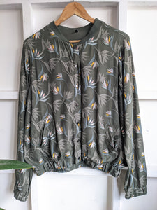 Olive Printed Jacket