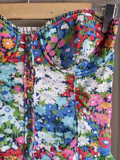 Abercrombie & Fitch Floral Corset Dress