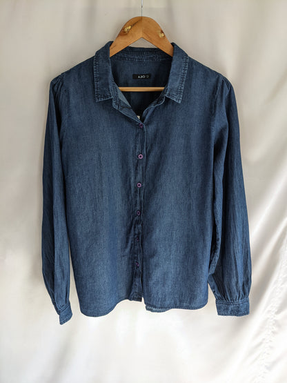 Ajio Denim Blue Shirt