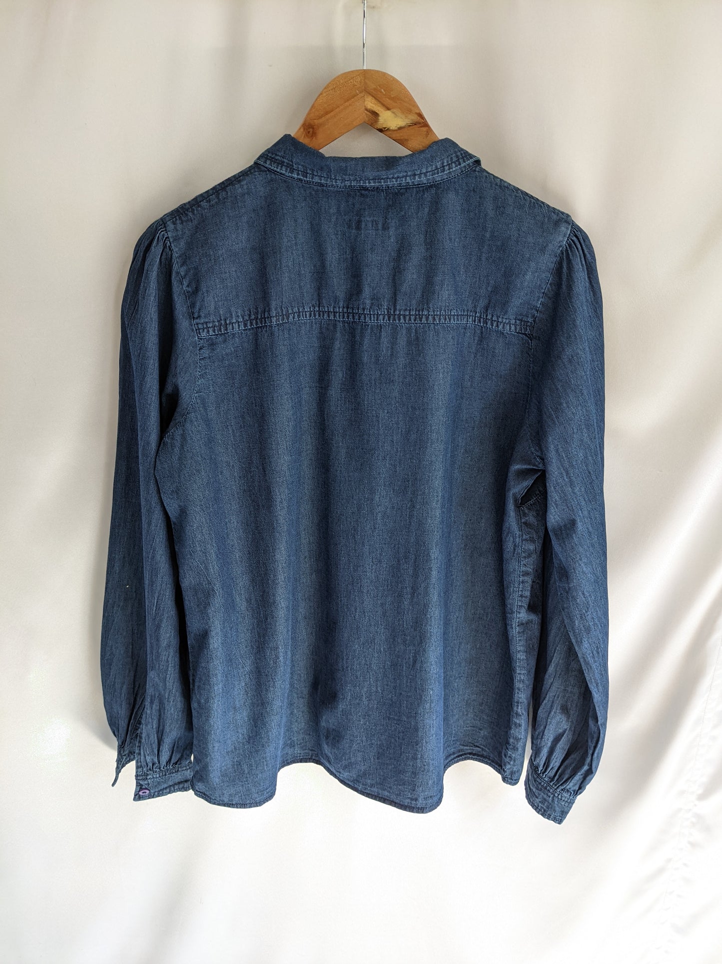 Ajio Denim Blue Shirt