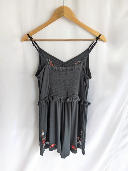 American Eagle Outfitters  Boho Floral Embroidered Romper