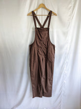 Load image into Gallery viewer, Brown Linen Dungaree
