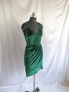 Shein Dark Green Velvet Dress