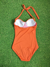 Load image into Gallery viewer, J.Crew Orange Monokini Swimwear ( With Cups)
