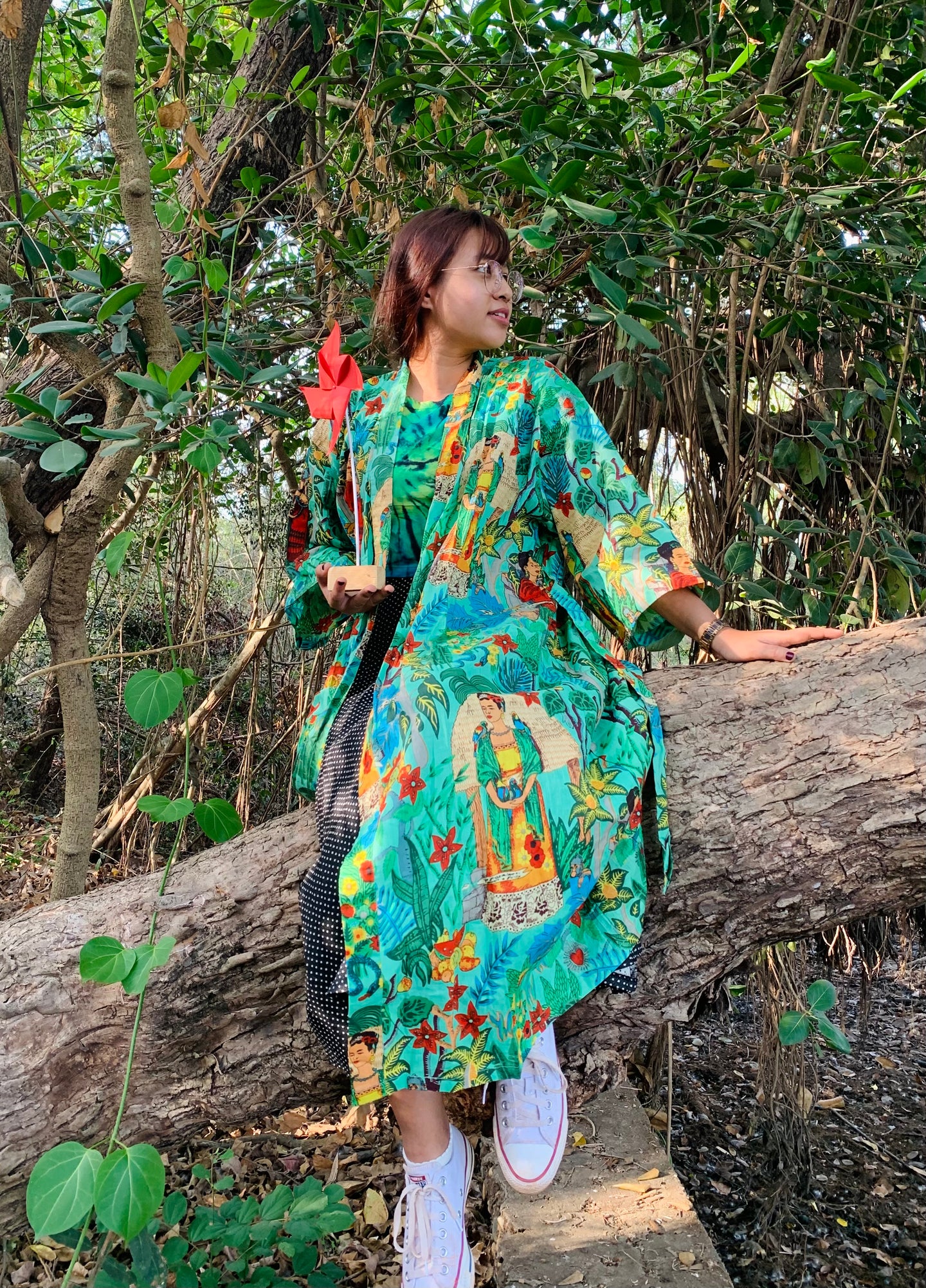 Mint Green Frida Kahlo Robe
