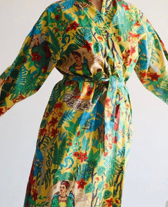Yellow Frida Kahlo Robe